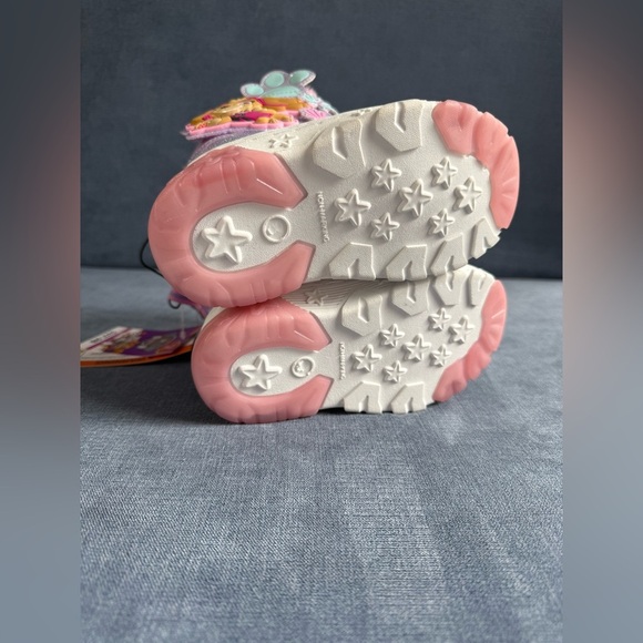 Paw Patrol Sky Light Up Snow Boots Toddler Girls SZ 7 Pink Velcro Closure Warm - Picture 5 of 8